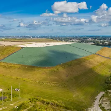 Drone View of Landfill